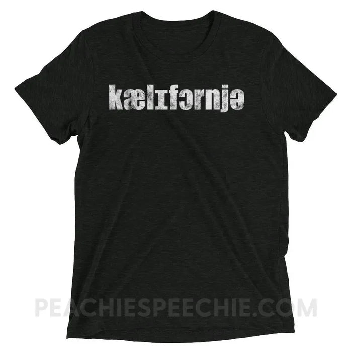 California IPA Tri-Blend Tee - Charcoal-Black Triblend / XS - T-Shirts & Tops peachiespeechie.com
