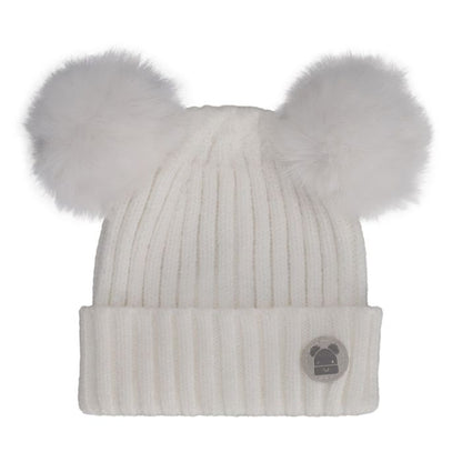 Calikids Knit Baby Hat with 2 Poms-Multiple Colors!