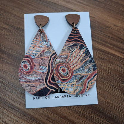 Walnut Arrow Top - 5cm Teardrop