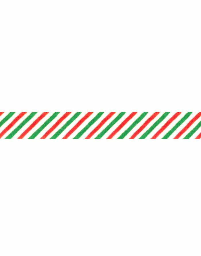 Not specified Ribbon & Trimming Candy Stripe Christmas Ribbon, 25mm 5024264158081 5024264158081