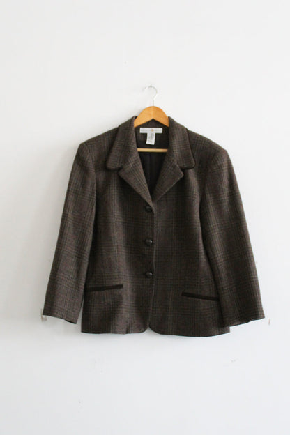 card catalog wool blazer