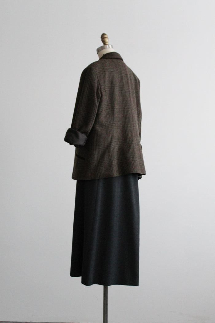 card catalog wool blazer