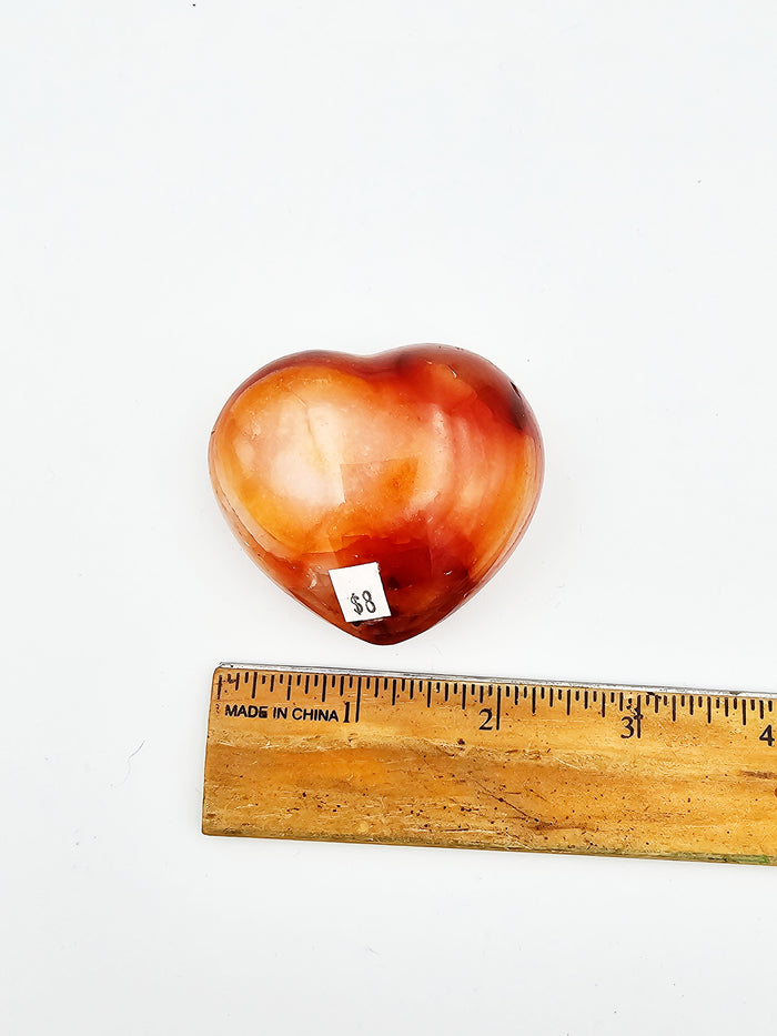 Carnelian Heart C - Sacramento Crystal Co.