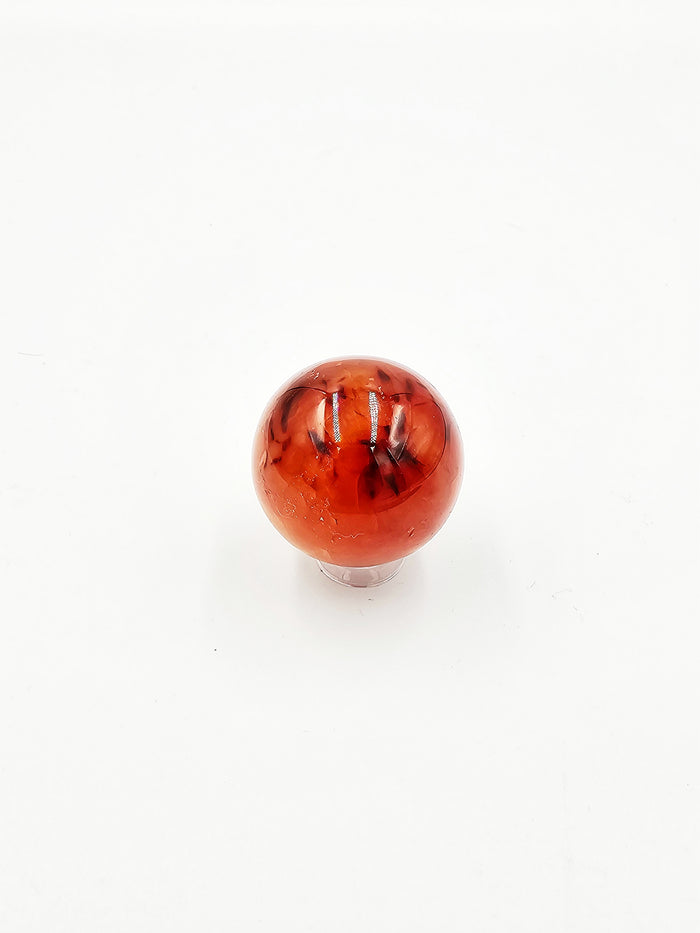 Carnelian Sphere A - Sacramento Crystal Co.