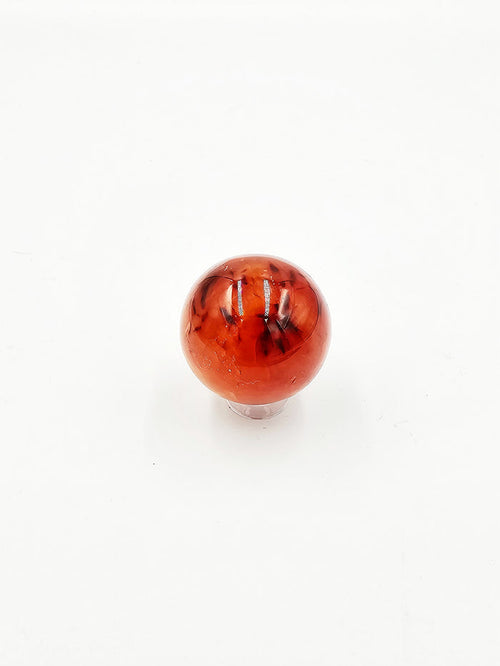 Carnelian Sphere A - Sacramento Crystal Co.