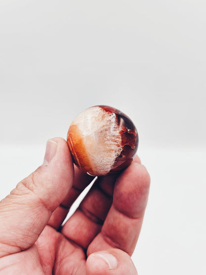 Carnelian Sphere B - Sacramento Crystal Co.