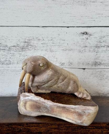 Carved Antler & Ivory Figurines