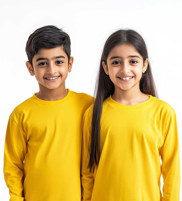 Trendy Yellow Everyday Round Neck Top - Hinz Clothing