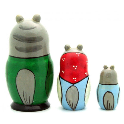 Cat and Goose Matryoshka Nesting Set