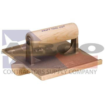 CF316 6" x 4-1/2" 1/2"R, 1"D Denver Jumbo Bronze Groover with Wood Handle
