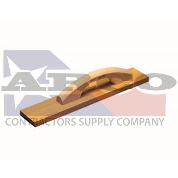 CF643 16" x 3" Bodark Wood Hand Float with Wood Handle