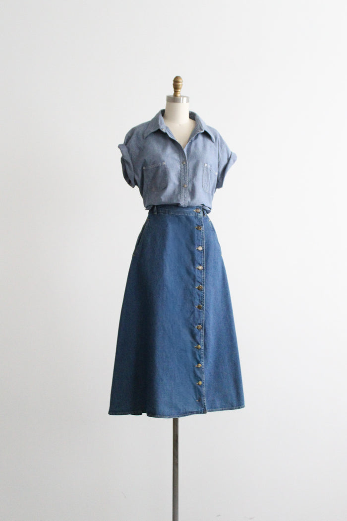 chambray button up