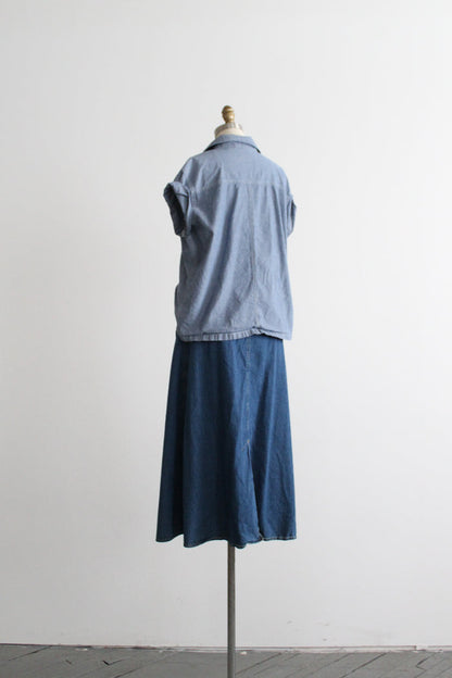 chambray button up