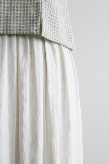 chamomile midi skirt