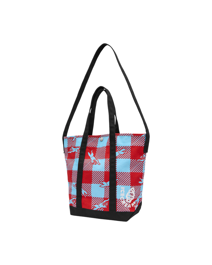 Checker Running Dog Tote Bag