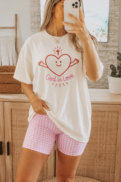 Checkered Biker Shorts