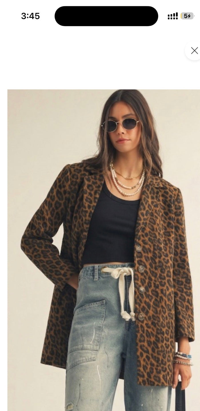 Cheetah Blazer