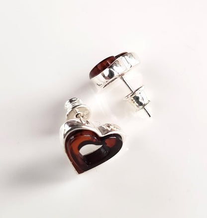 heart earrings studs