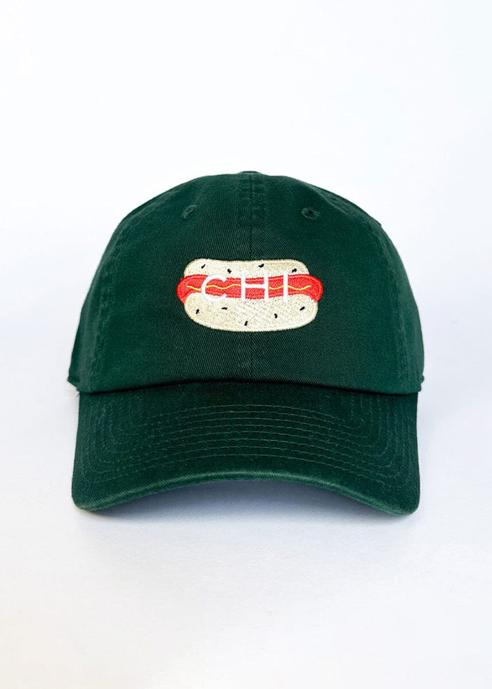 Chi Hot Dog Icon Hat - Dark Green