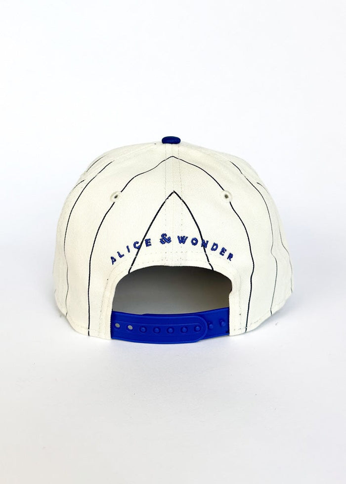 Chicago Cubs Pinstripe Puff Hat - Royal