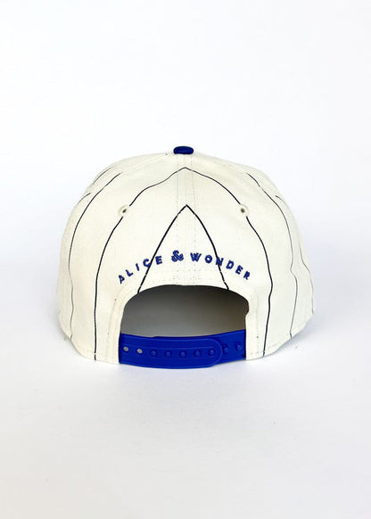 Chicago Cubs Pinstripe Puff Hat - Royal