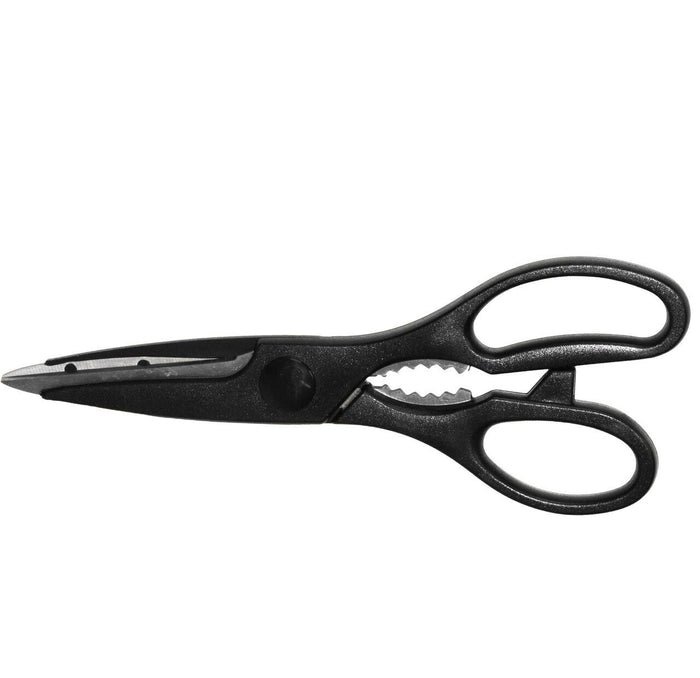CHICAGO CUTLERY Black Kitchen Shears w/ Protector Jar Opener Scissors Food Prep