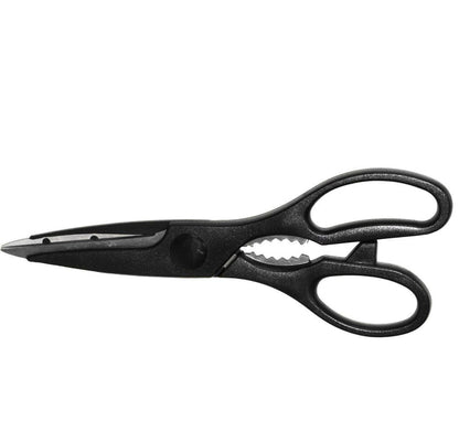 CHICAGO CUTLERY Black Kitchen Shears w/ Protector Jar Opener Scissors Food Prep