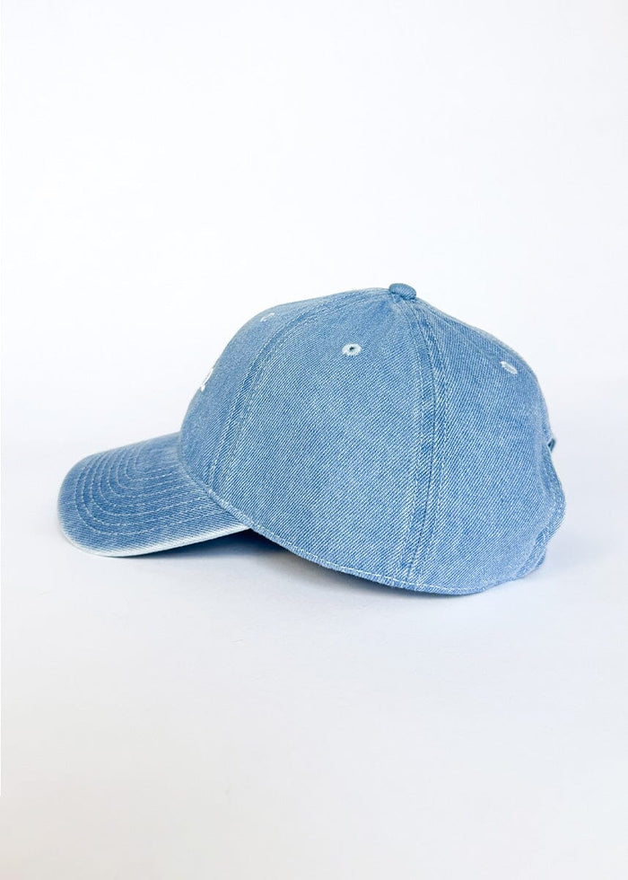 Chicago. Dad Hat - Denim & White Embroidery