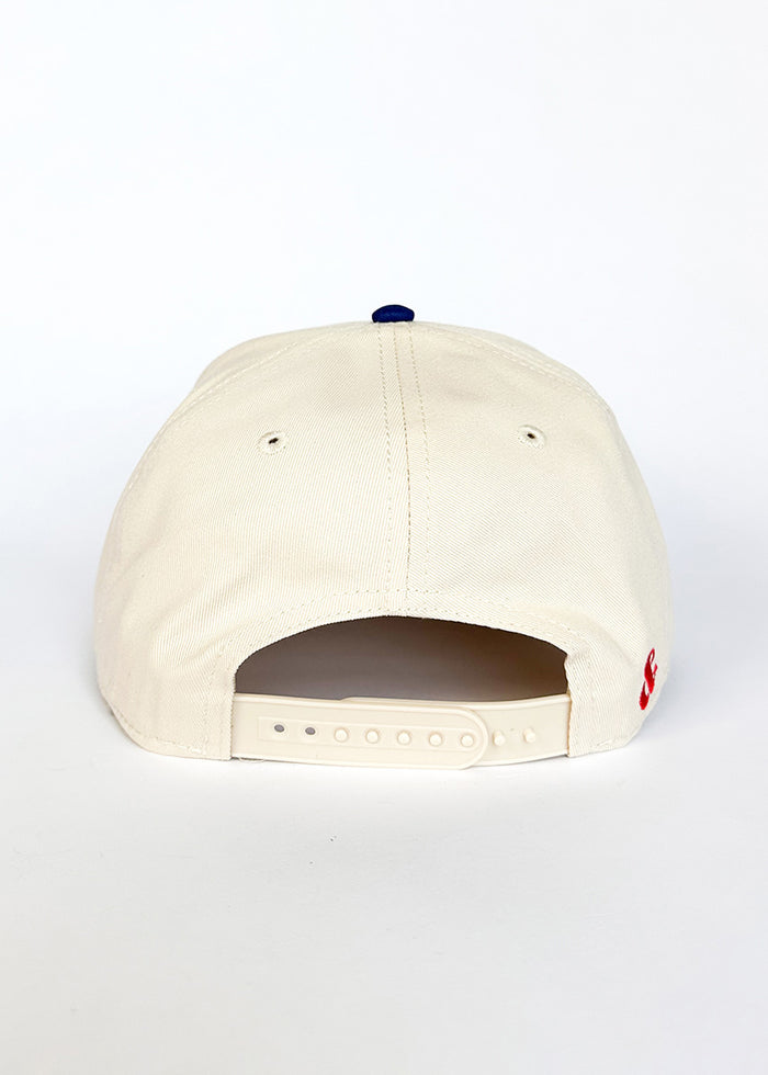 Chicago Puff Baseball Cap - Royal & Red