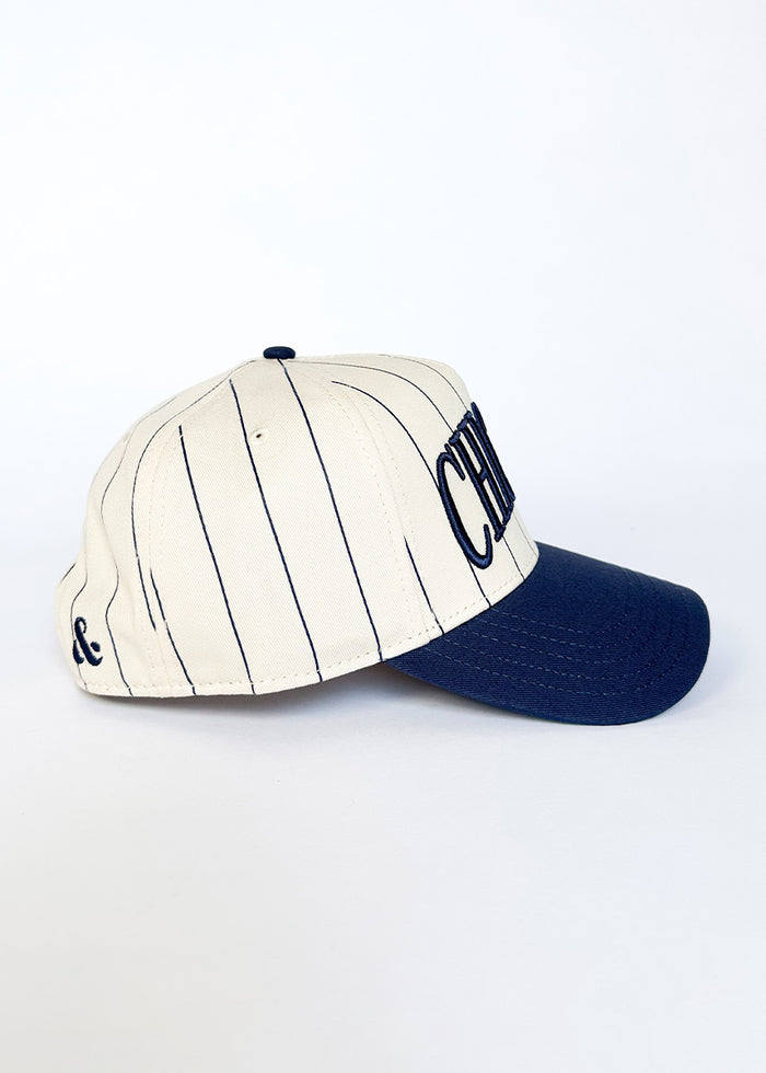 Chicago Puff Pinstripe Baseball Cap - Breaker Blue