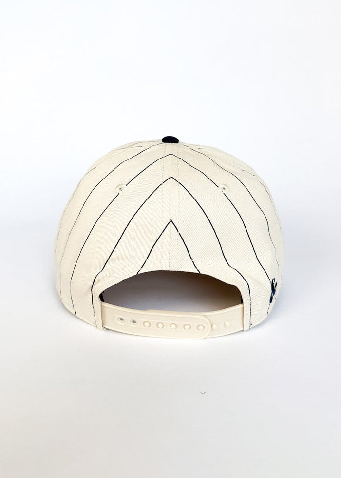 Chicago Puff Pinstripe Baseball Cap - Navy