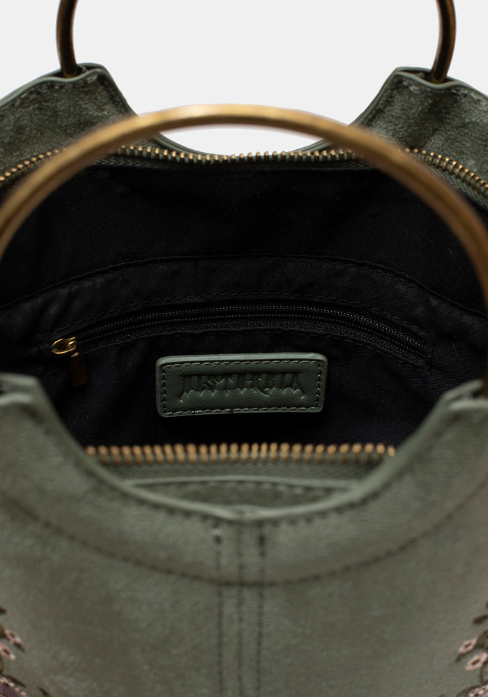 Chlora Handle Embroidered Bag