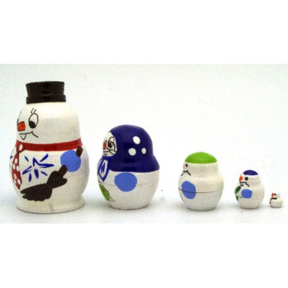 Snowman Miniature Nesting Doll