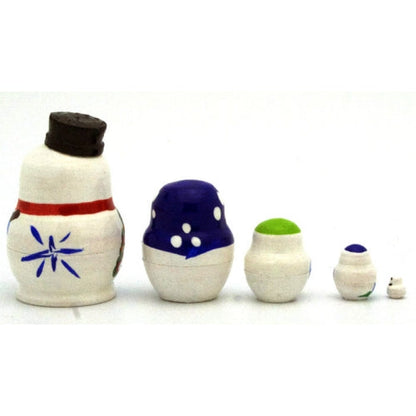 Snowman Miniature Nesting Doll