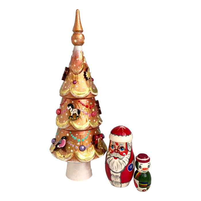 Christmas nesting dolls