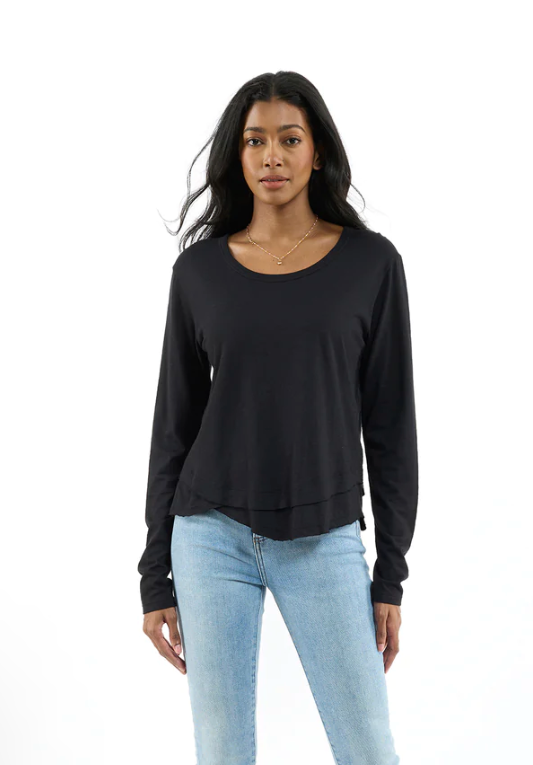 CHRLDR Long Sleeve Mock Layer T-Shirt
