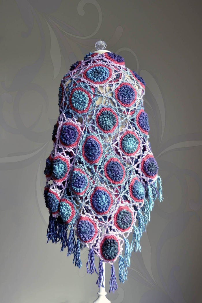 Chrysanthemum Throw Pattern Universal Yarn