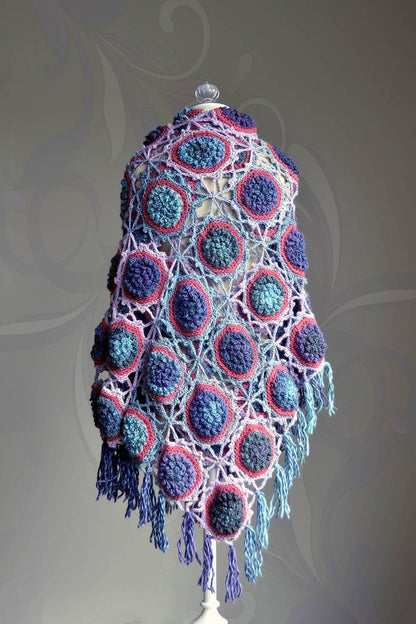 Chrysanthemum Throw Pattern Universal Yarn
