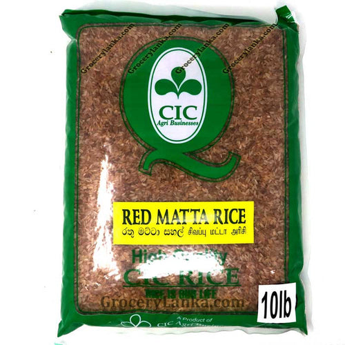 CIC Red Matta Boiled Rice 10lb Pack – Sri Lankan Parboiled Red Rice