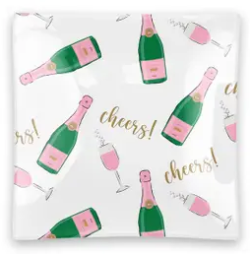 Clairebella Glass Square Trinket Tray