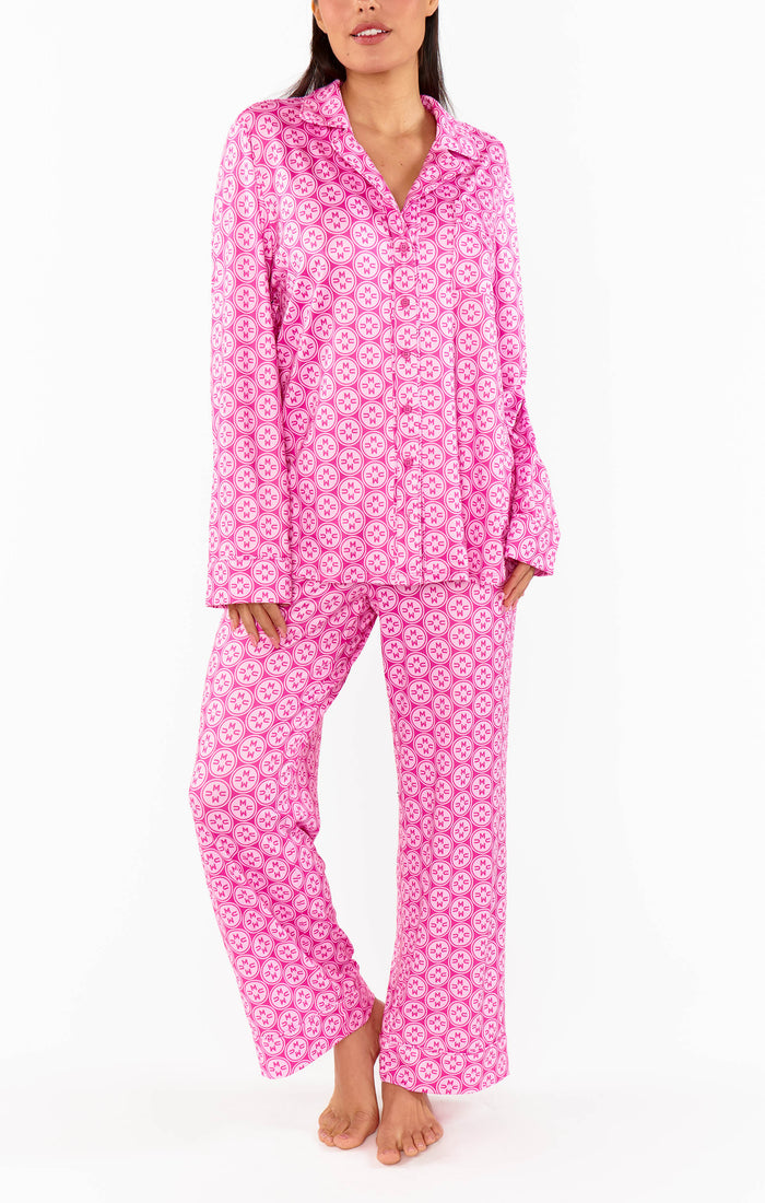Classic PJ Set ~ Pink Mumu Logo Jersey