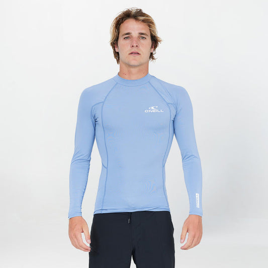 Clean & Mean Long Sleeve Rash Vest - Faded Denim