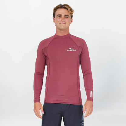 Clean & Mean Long Sleeve Rash Vest - Maroon