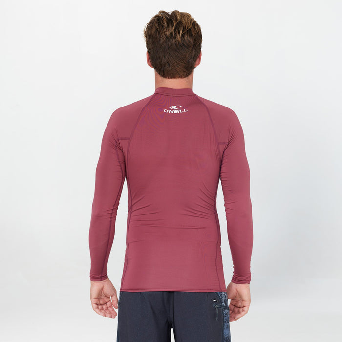 Clean & Mean Long Sleeve Rash Vest - Maroon