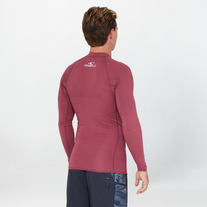Clean & Mean Long Sleeve Rash Vest - Maroon