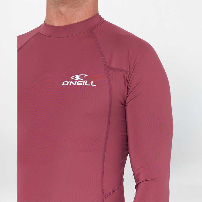 Clean & Mean Long Sleeve Rash Vest - Maroon