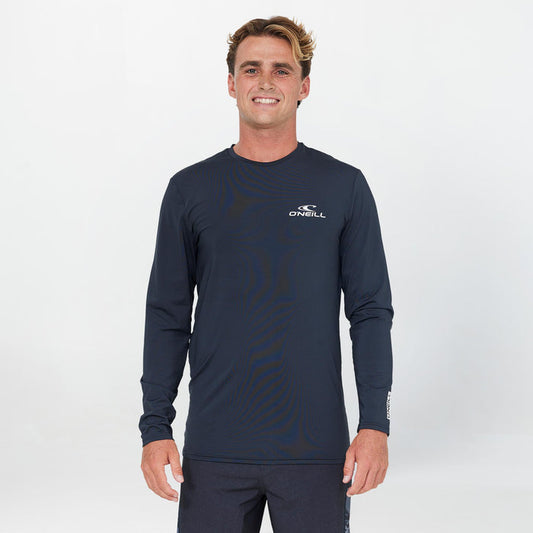 Clean & Mean Long Sleeve Rash Vest Tee - Black