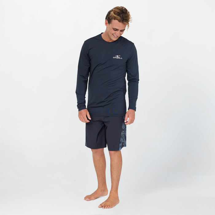 Clean & Mean Long Sleeve Rash Vest Tee - Black