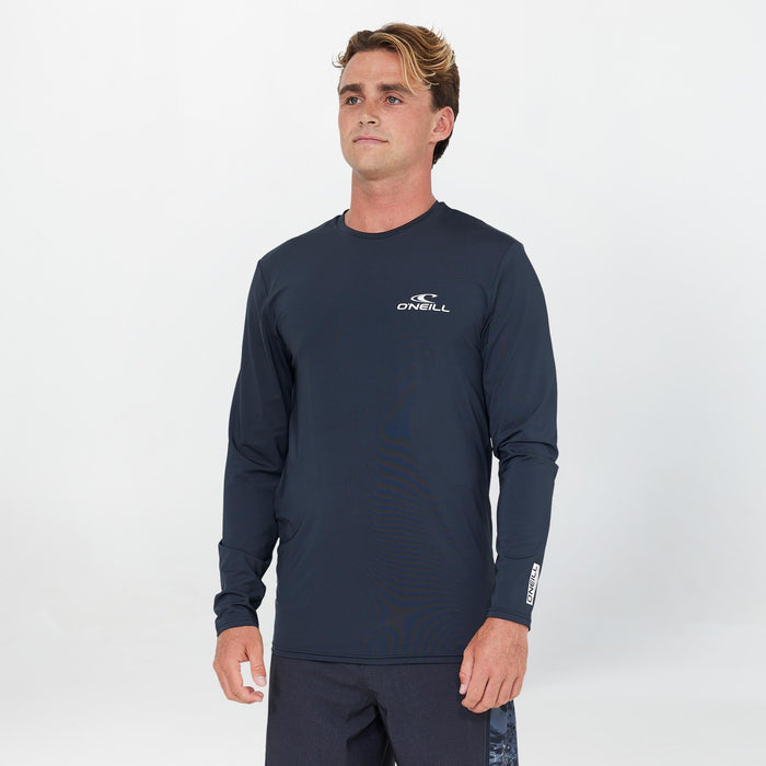 Clean & Mean Long Sleeve Rash Vest Tee - Black