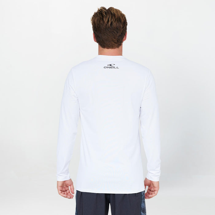 Clean & Mean Long Sleeve Rash Vest Tee - White